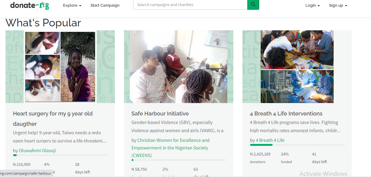 People in need raise over ₦180 million on Nigerian crowdfunding platform, donate-ng