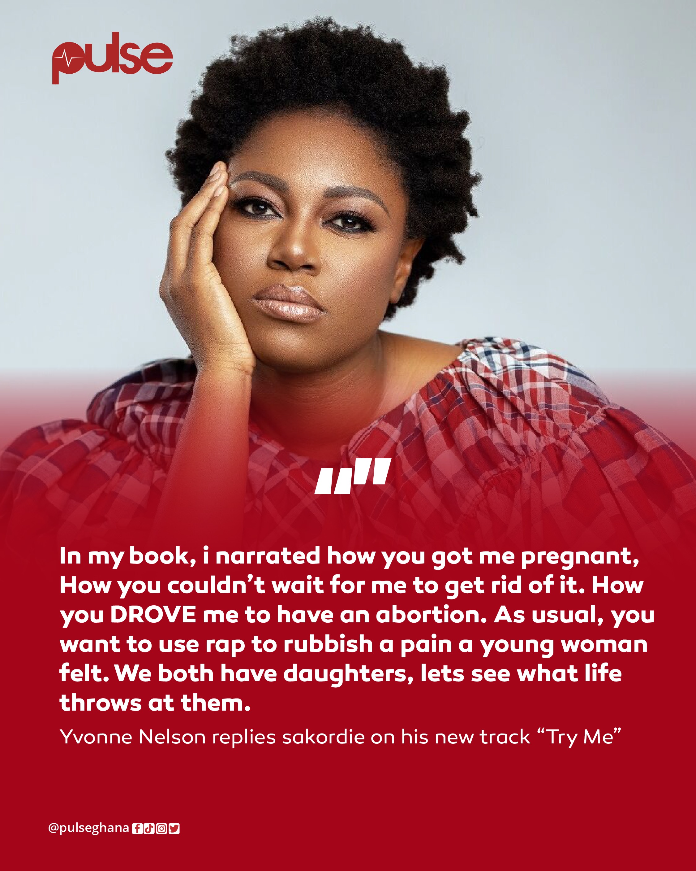 Yvonne Nelson claps back at Sarkodie\'s rap song