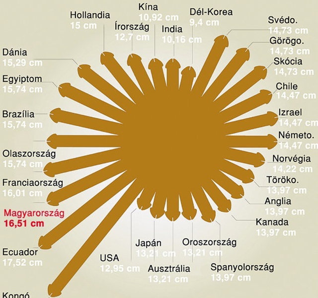 mekkora a férfiak átlagos péniszmérete