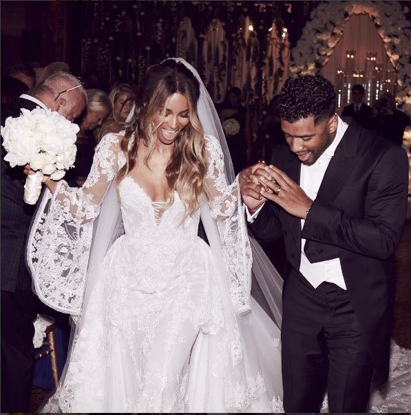 First photo from Ciara and Russell Wilson's wedding