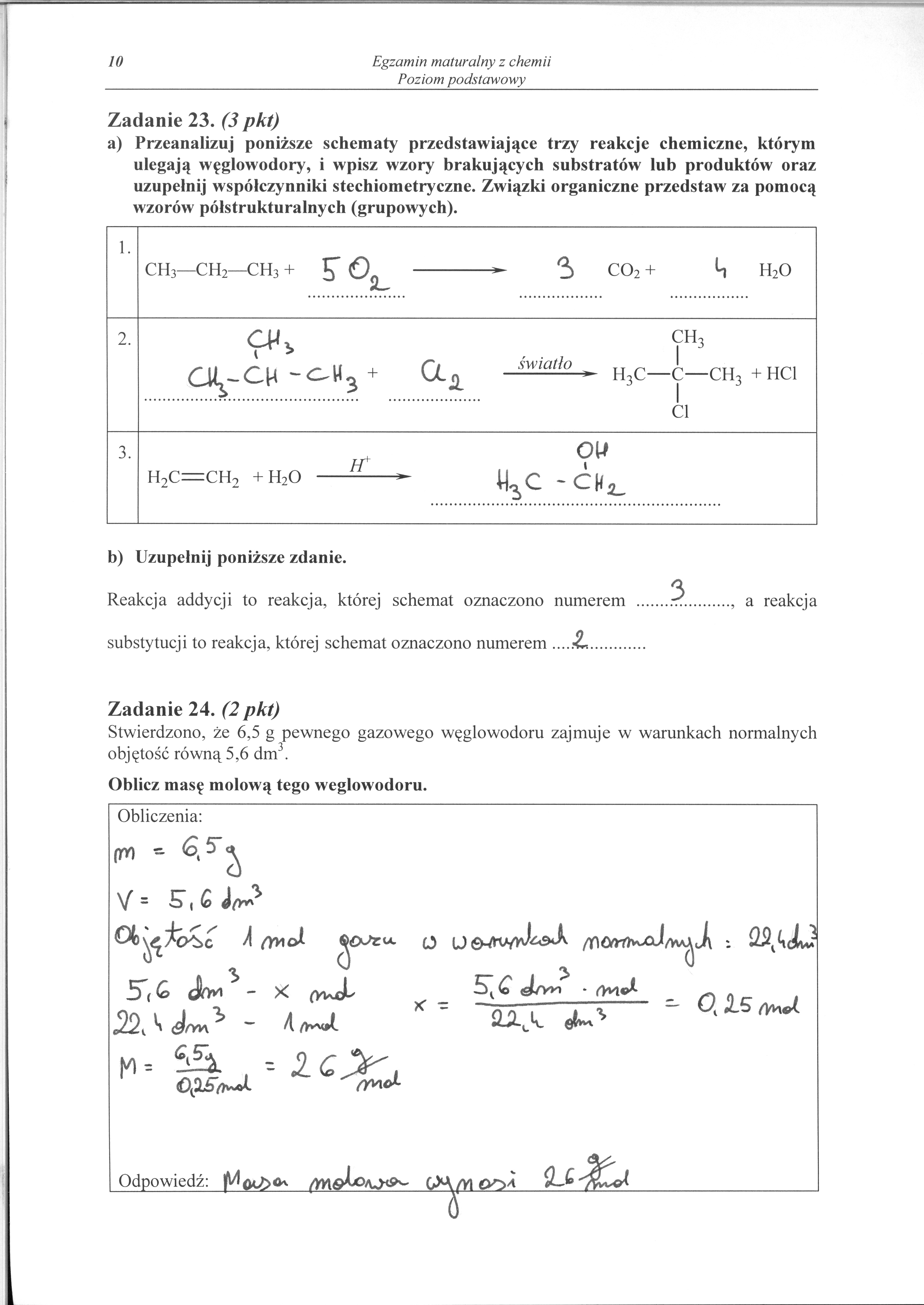 Sprawdzian Chemiczne Podstawy życia Odpowiedzi Matura z chemii - odpowiedzi do poziomu podstawego - Dziennik.pl