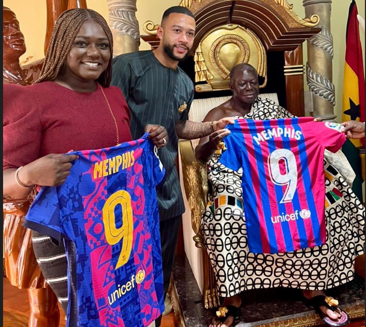 Memphis Depay pleased to discover grandfather's ties to Asantehene