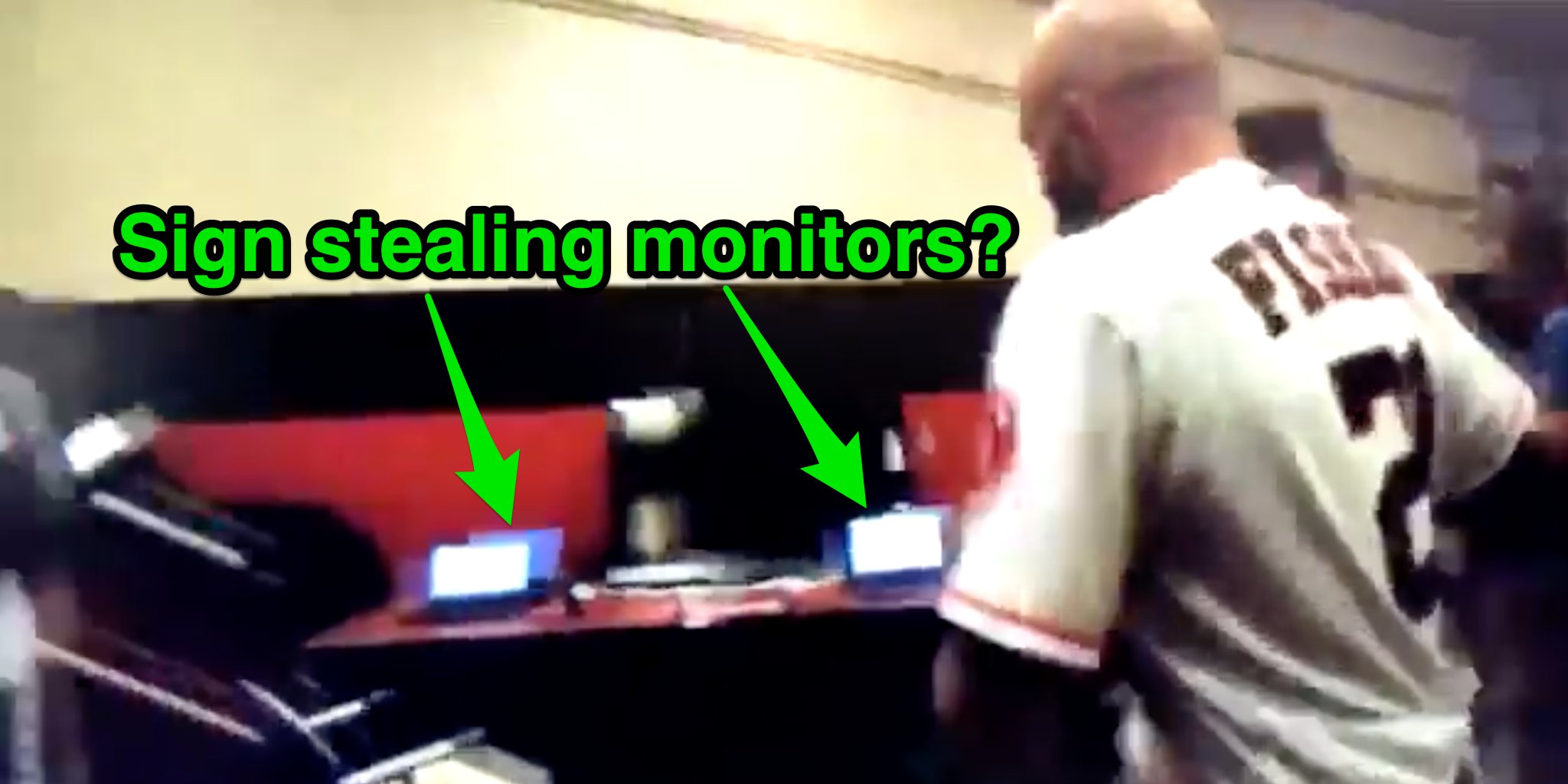 Look: Here is the Astros' alleged cheating setup with trash can, monitor