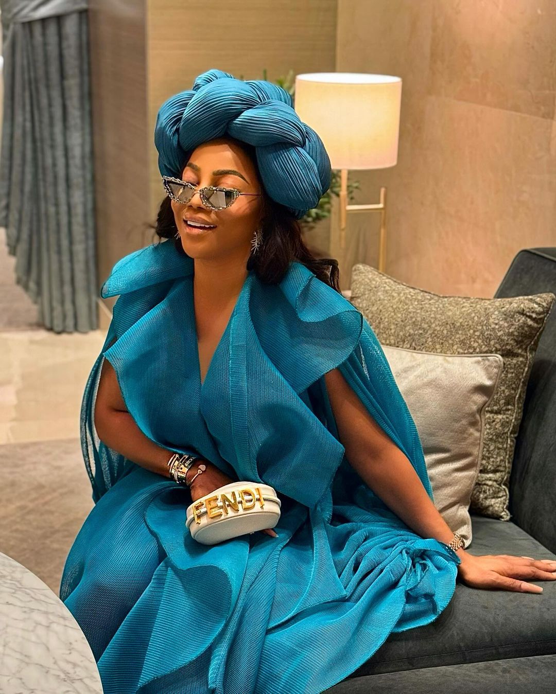 One of her outfits at the COP Summit that had the internet asking her