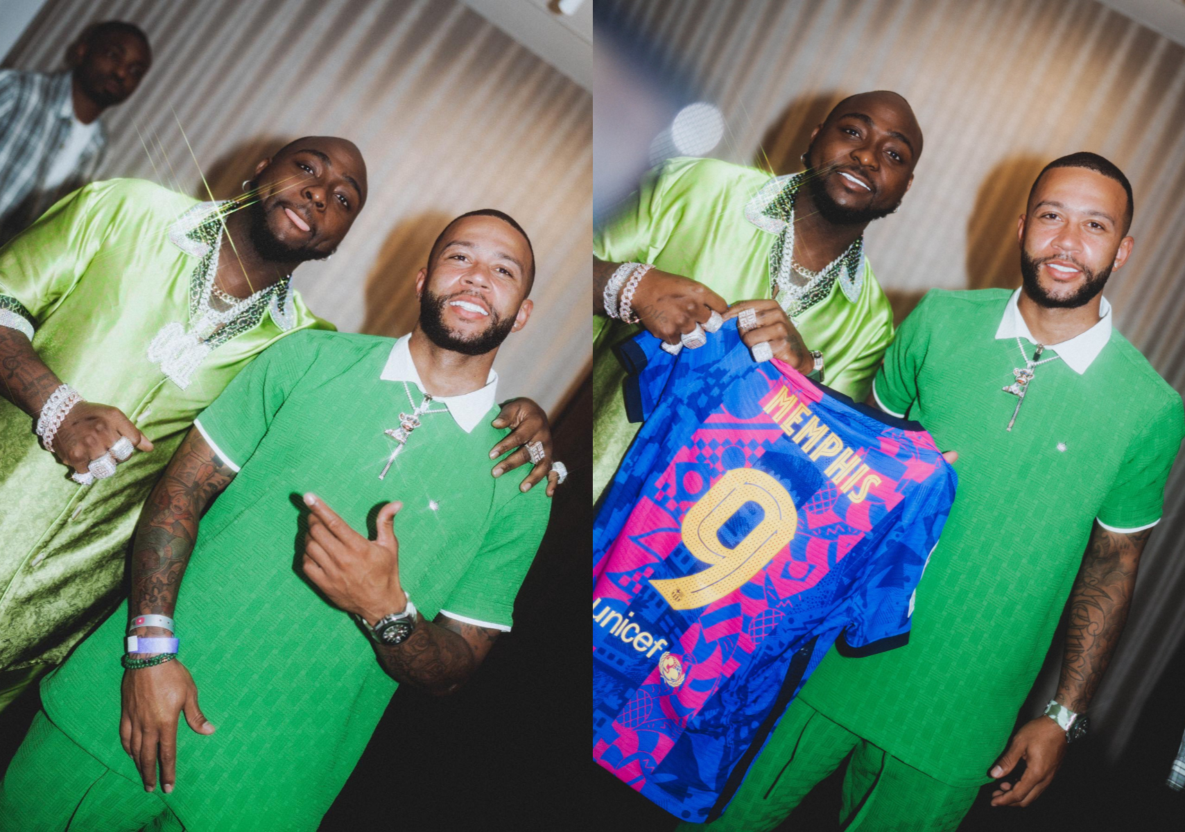 Memphis Depay displayed in Africa apparel (Photos)