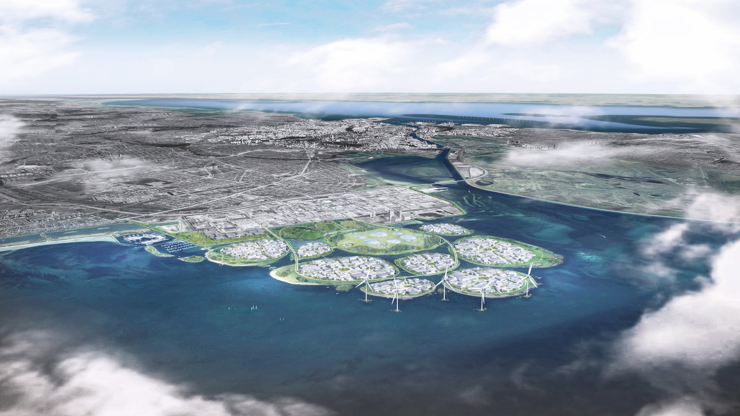Copenhagen wants to build 9 artificial islands to house the European Silicon Valley. Take a look at the plan picture