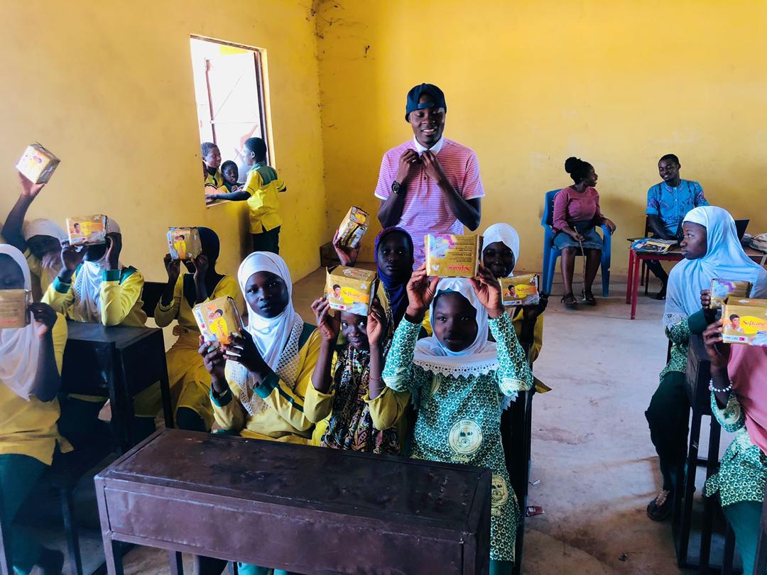 Menstrual Hygiene: UDS student donates sanitary pads to 2 schools in Tamale