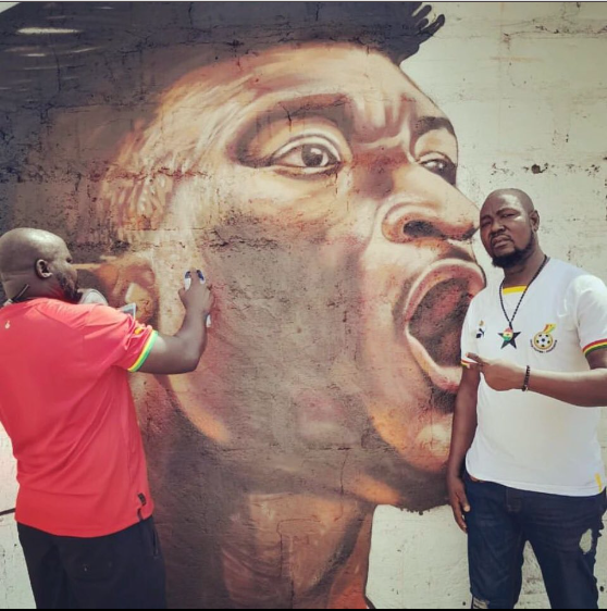 Mural put up in Nima to celebrate Mohammed Kudus