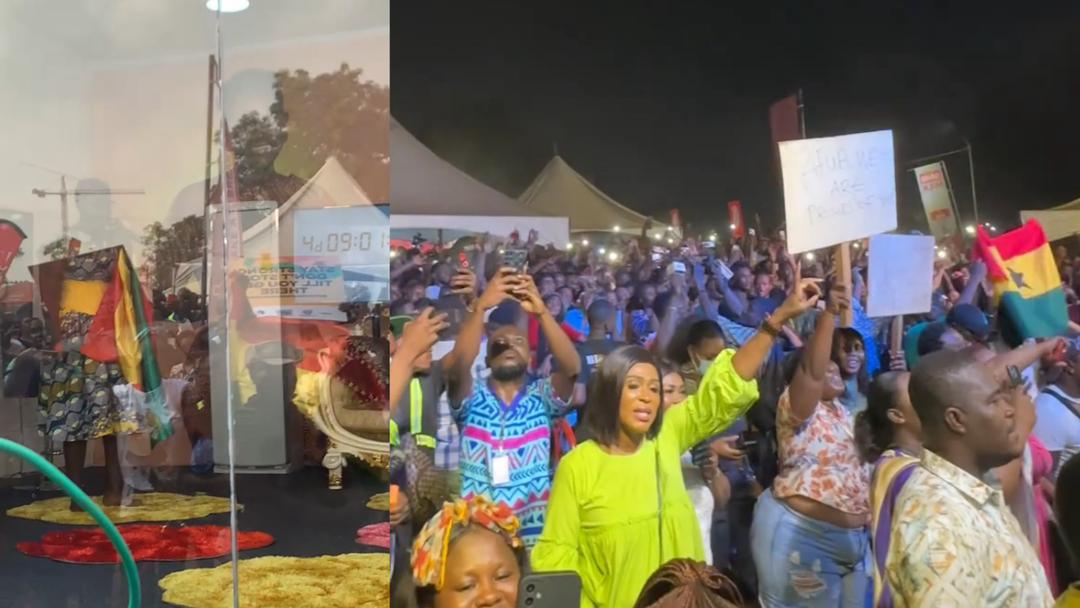 Excitement as Afua Asantewaa hits 105 hours sing-a-thon record (VIDEO)