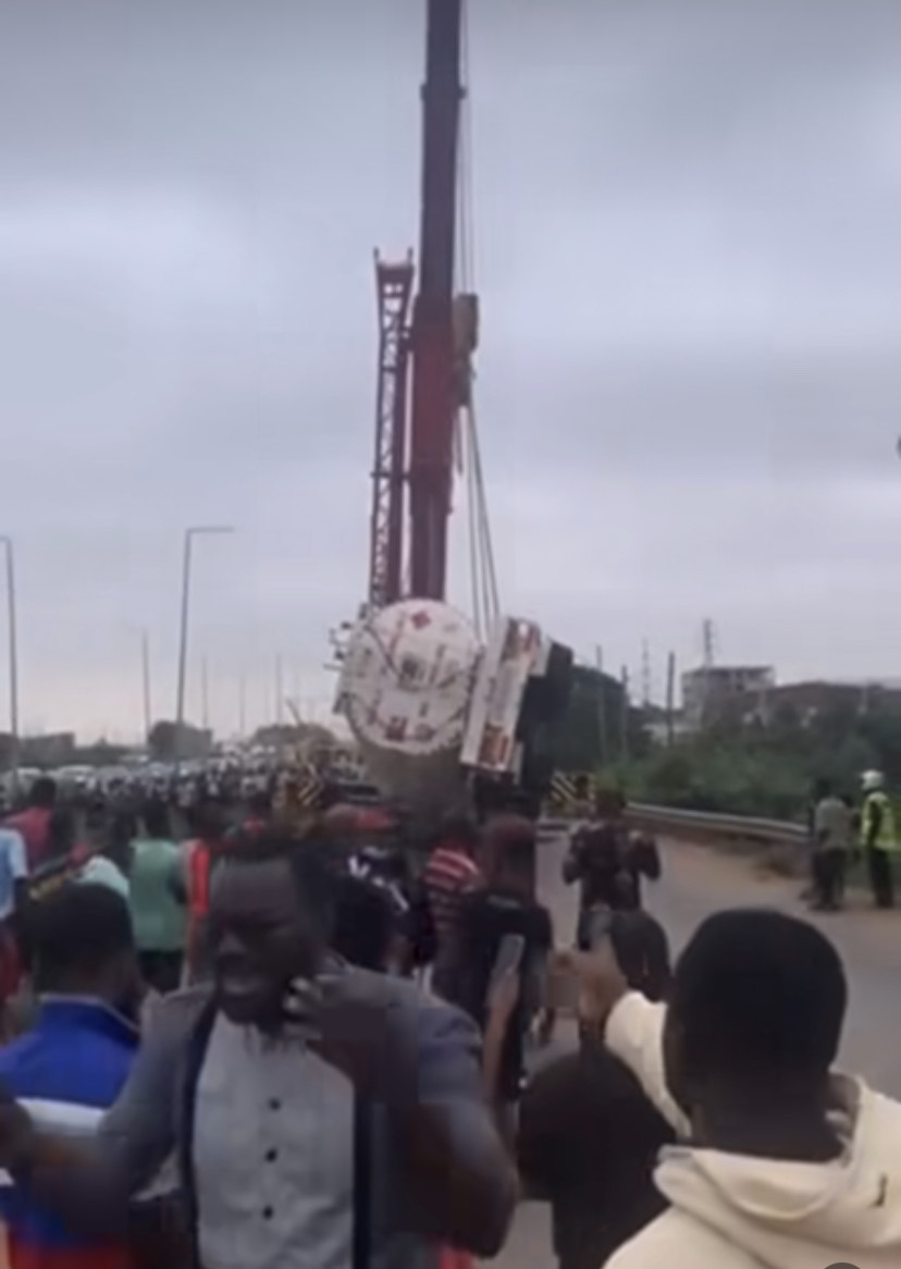 Driver of fuel tanker truck overturned confirmed dead