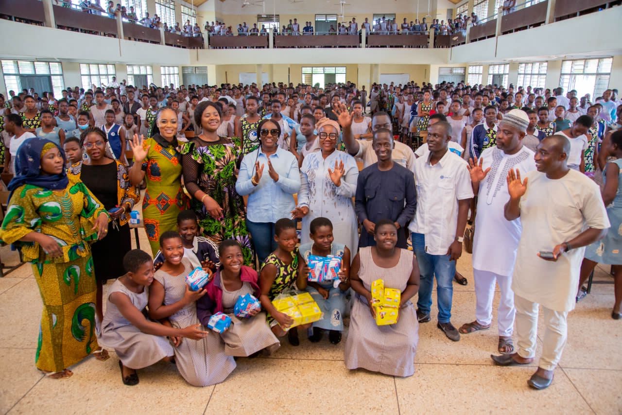 Tamale Girls SHS receives sanitary products from Joyce Mogtari, special aide to EX-Prez Mahama