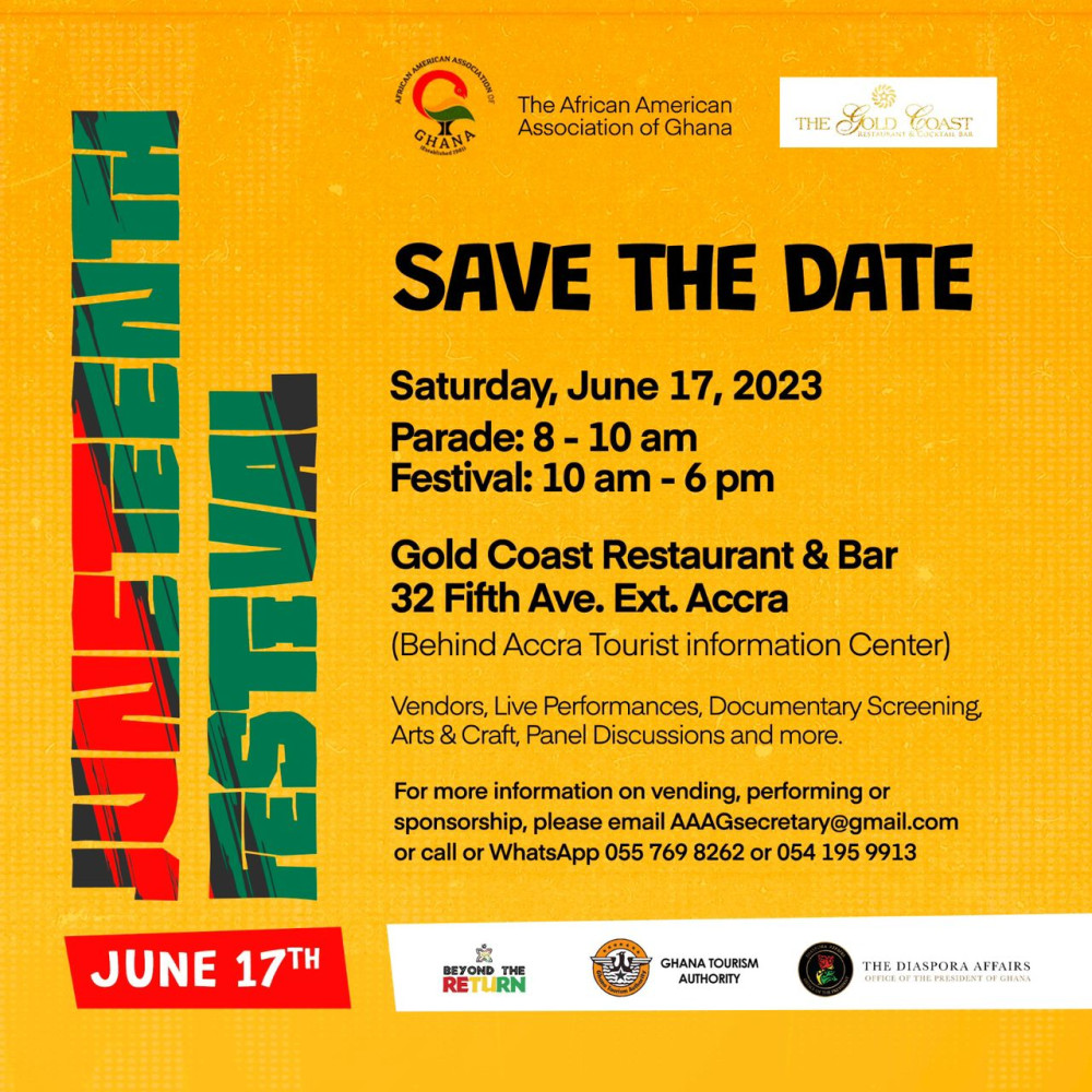 Ghana to host spectacular Juneteenth festival with The African American Association