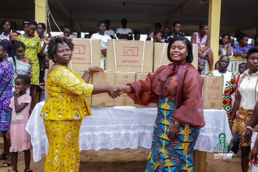 Jomoro MP donates 20 sewing machines to graduates of Ghana National