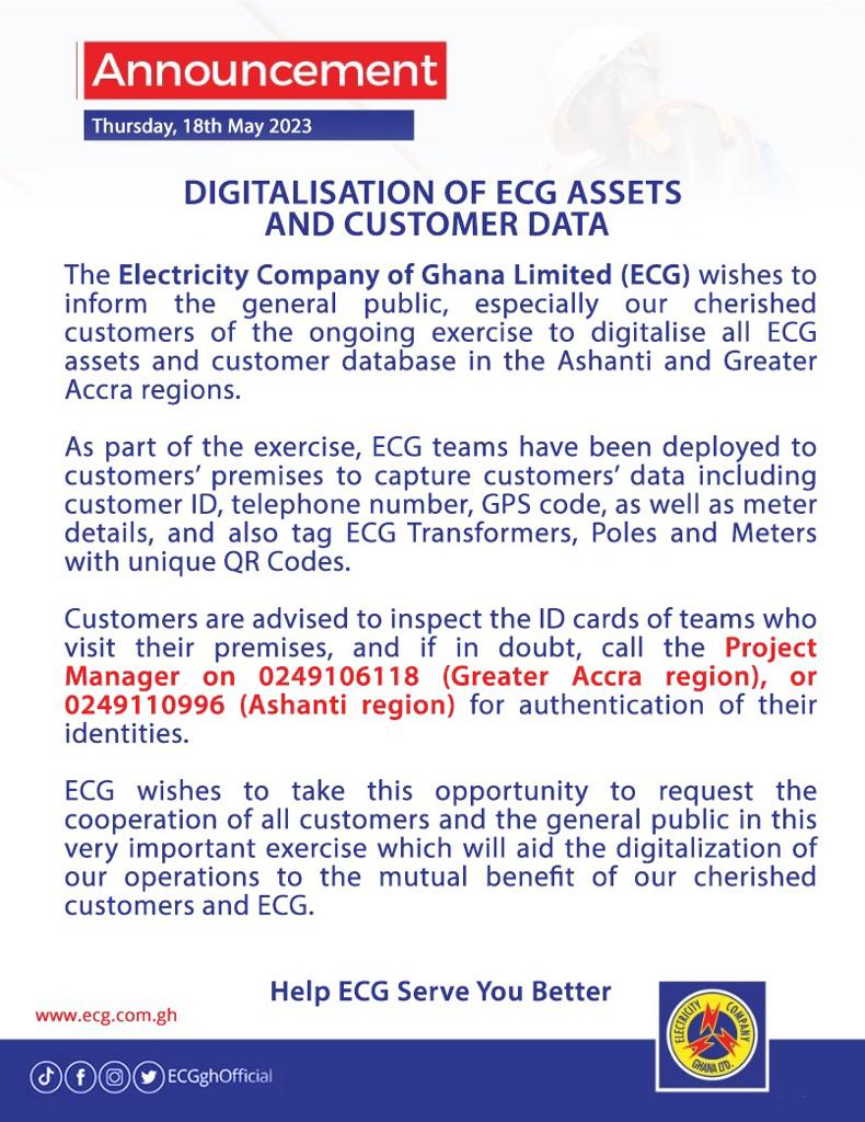 ECG to capture customer\'s data in homes and offices