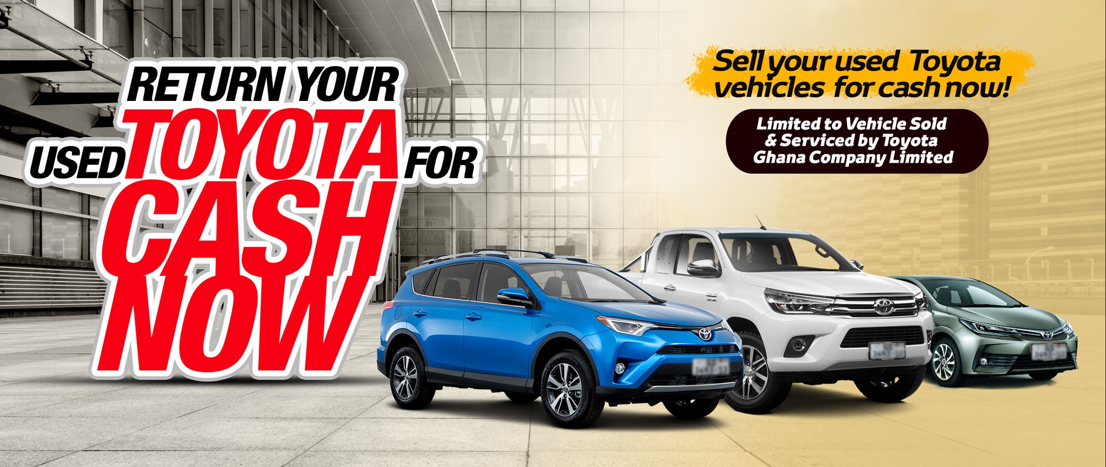 Selling your car made easy with Toyota Ghana