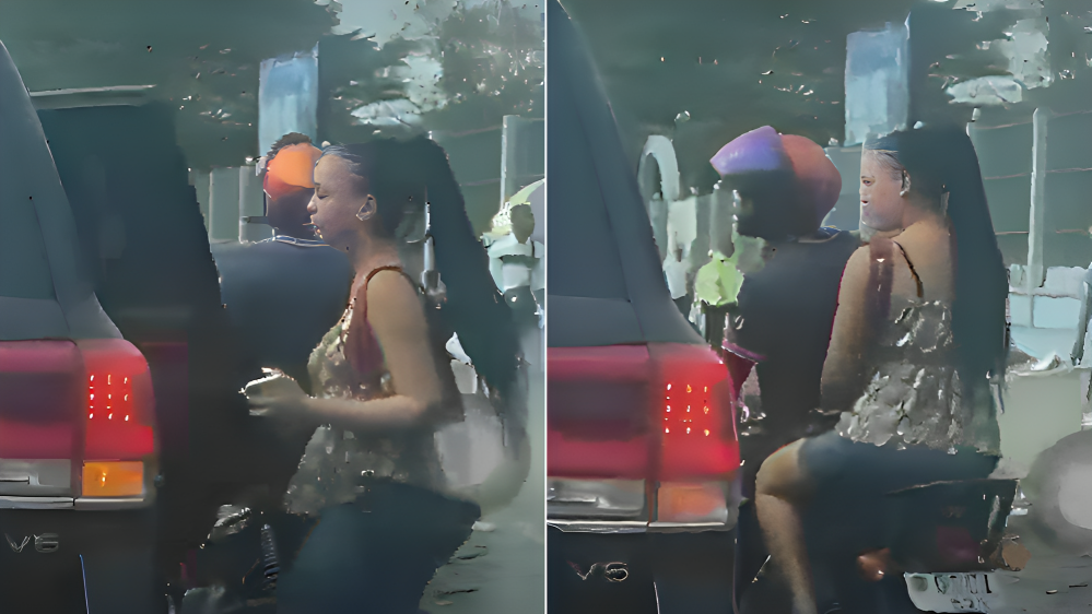 Nigerian lady amuses netizens after ditching motorbike ride for Land Cruiser in traffic
