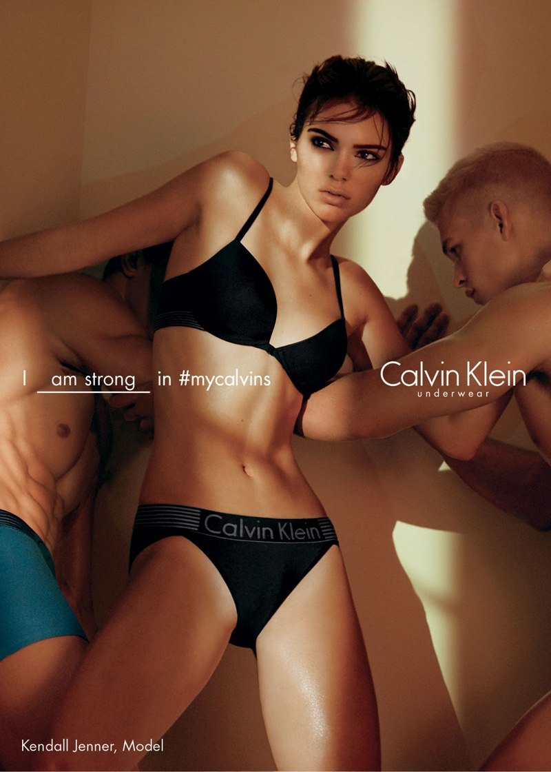 Kendall Jenner Model strips for a steamy Calvin Klein campaign