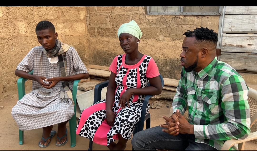 Ghanaian policeman Corporal Simon Agbeko saves man suffering from throat cancer