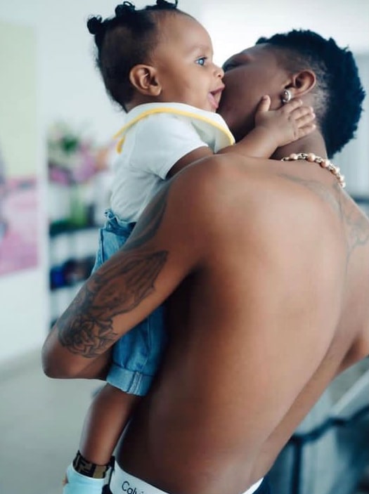 Wizkid shares adorable picture of his 4th son 