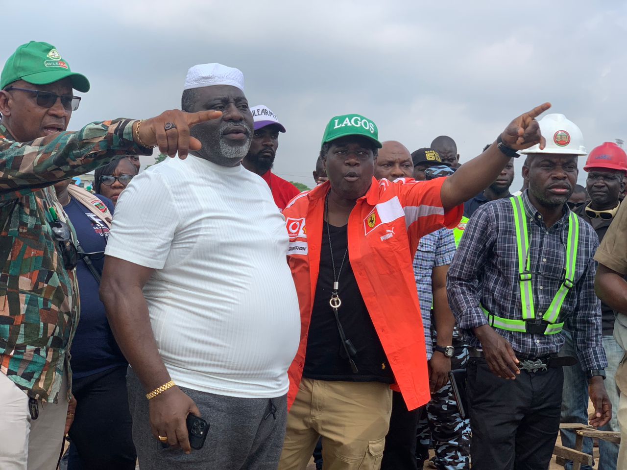 L-R: Lagos State Commissioner for Physical Planning and Urban Development, General Manager, Lagos State Building Control Agency (LASBCA), Special Advisers