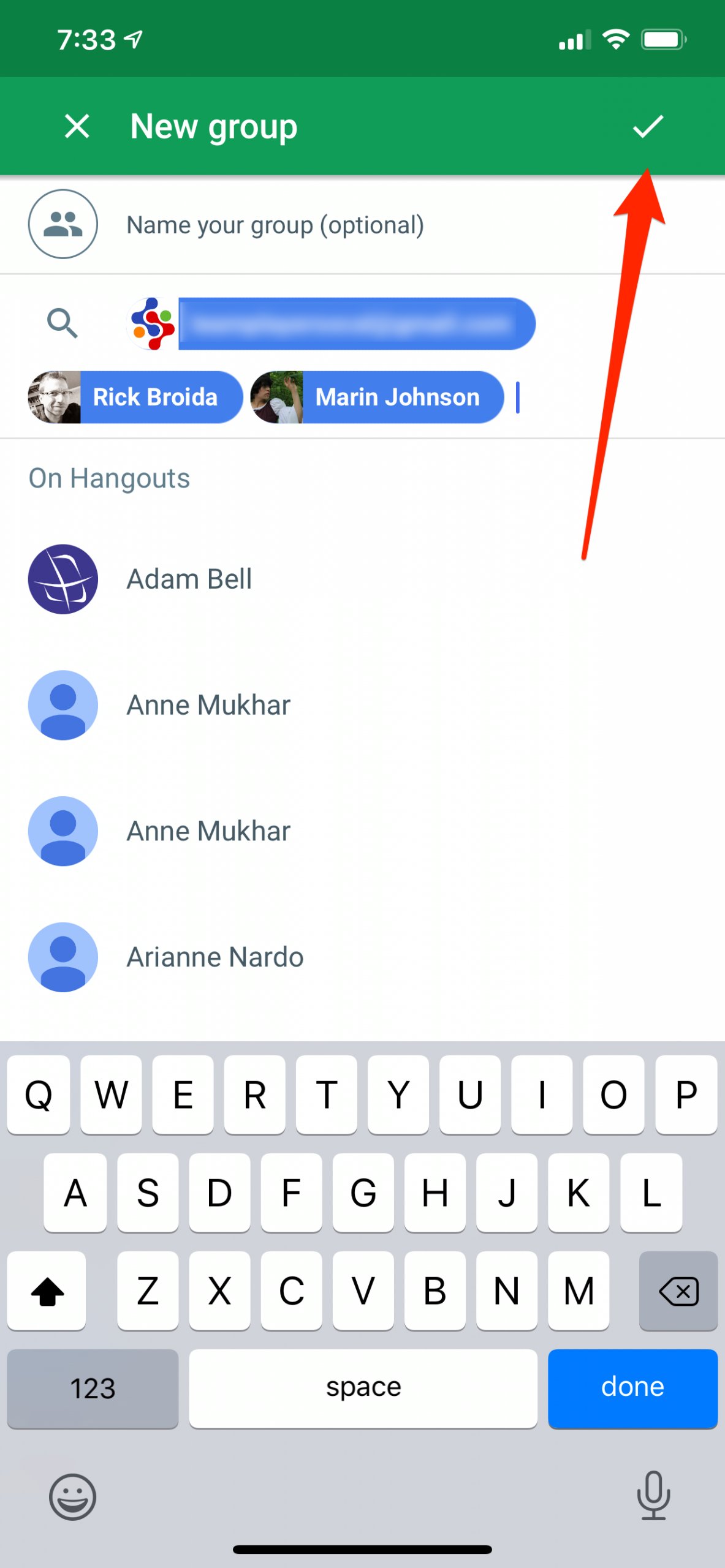 google hangouts iphone