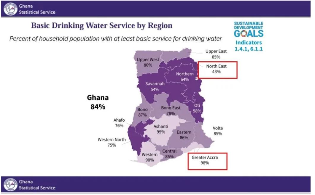 25% of Ghanaians engage in open defecation