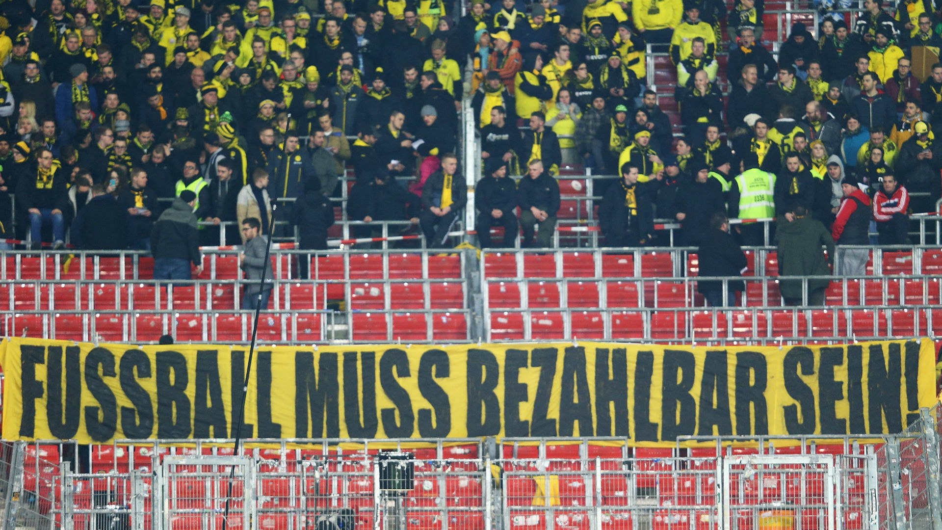 Borussia Dortmund Club fans stage protest against ticket prices