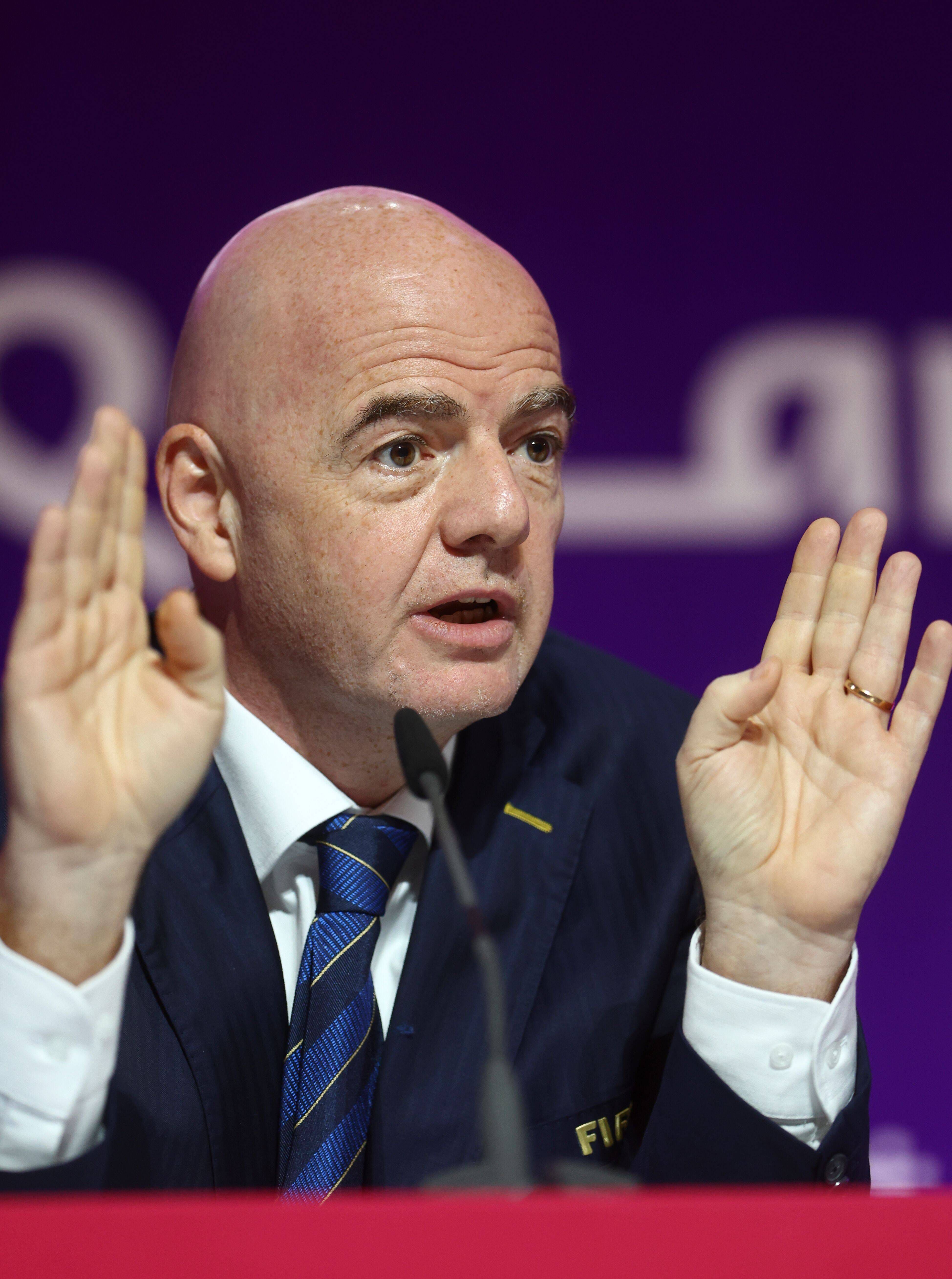 FIFA President, Infantino.