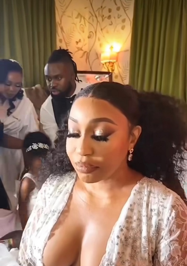 Check out how Rita Dominic and her husband looked at their traditional wedding.