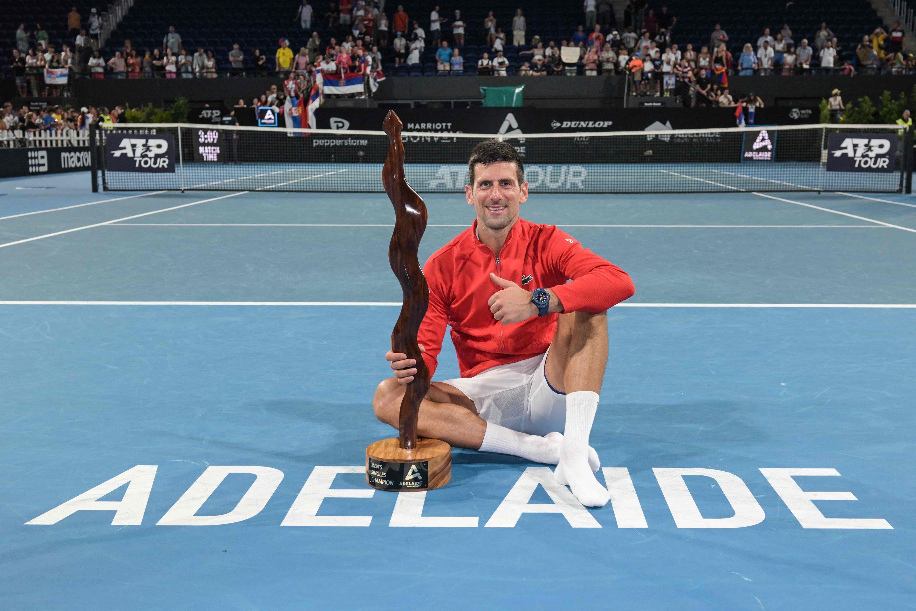 Novak Djokovic reigns supreme at 2023 Adelaide Tennis International