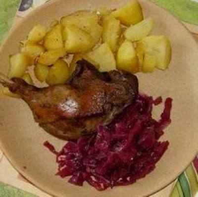 Sült kacsacomb