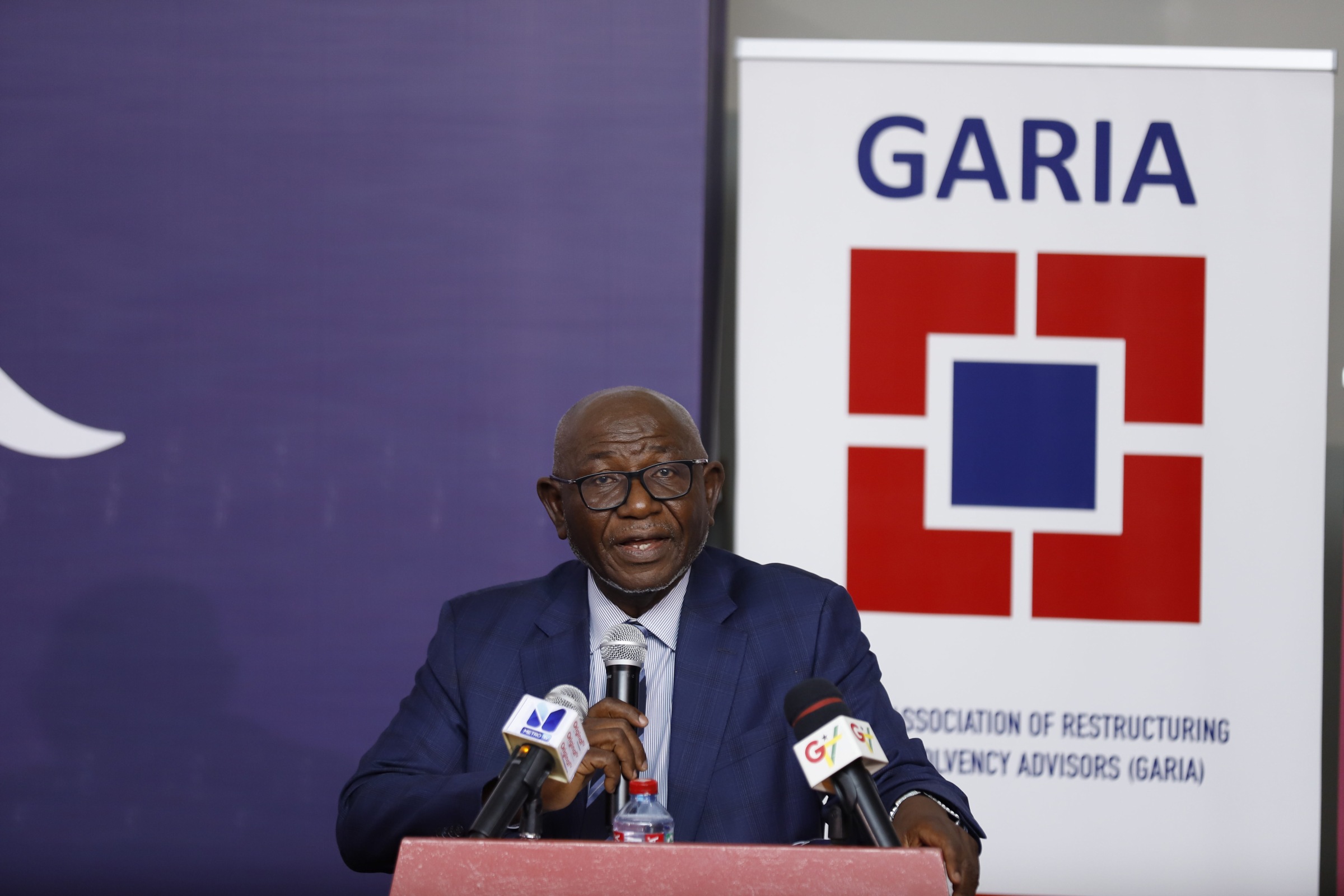 Felix Addo, President of GARIA giving remarks at the opening of the seminar