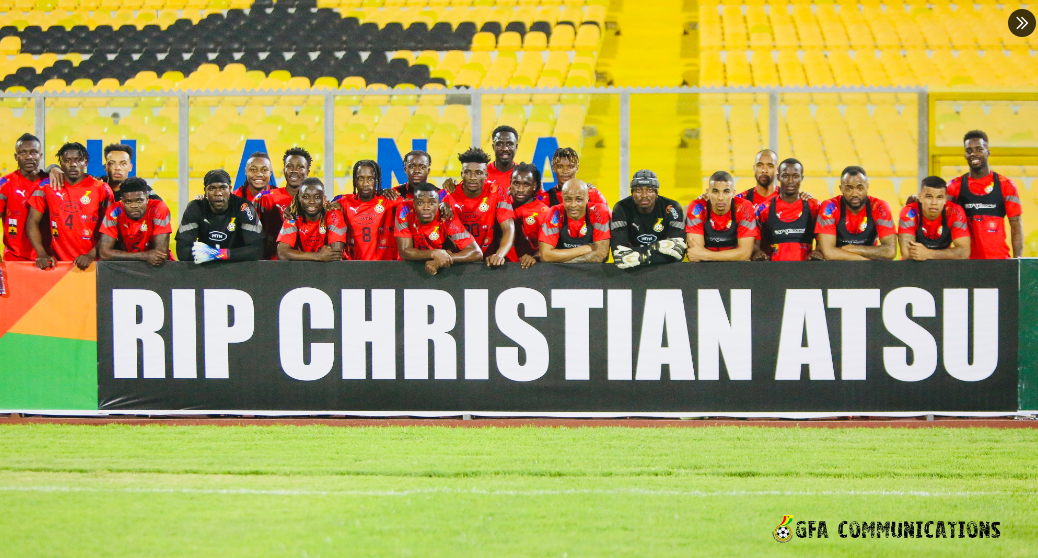 Black Stars pay final tribute to Christian Atsu ahead of Angola clash