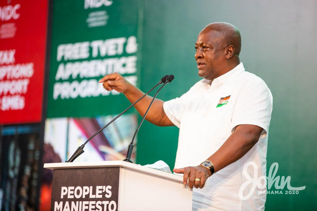 Payment of ex-gratia: Next NDC gov’t will review the 1992 constitution — Mahama