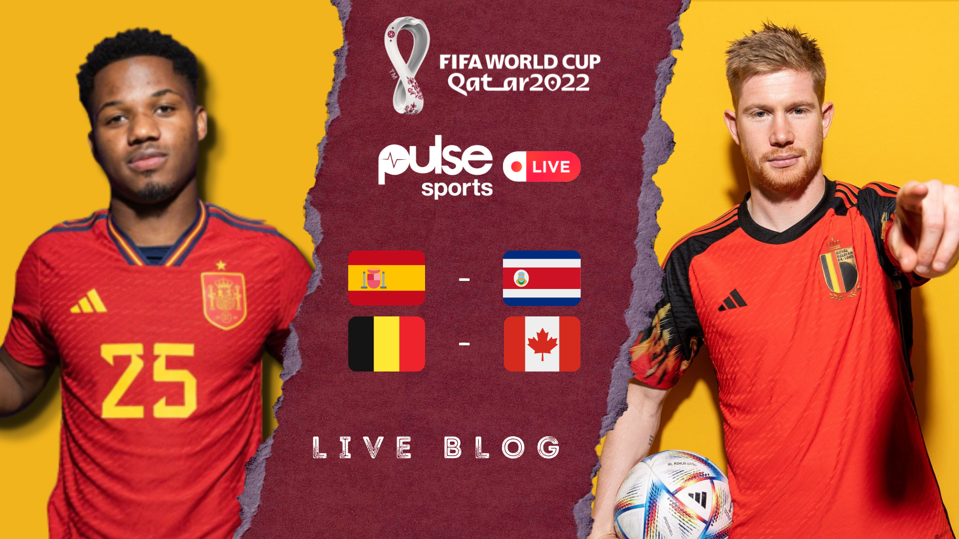 Qatar 2022 FIFA World Cup Day 4 Live Blog - Spain vs Costa Rica, Belgium vs Canada