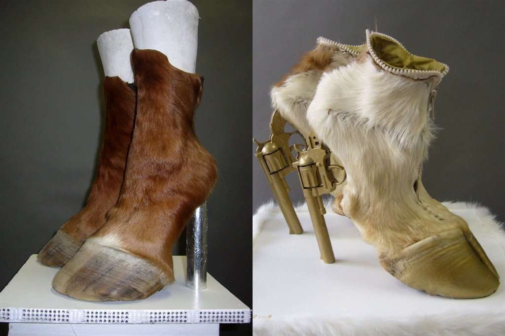 Te buty zrobiono z kopyt martwych zwierząt