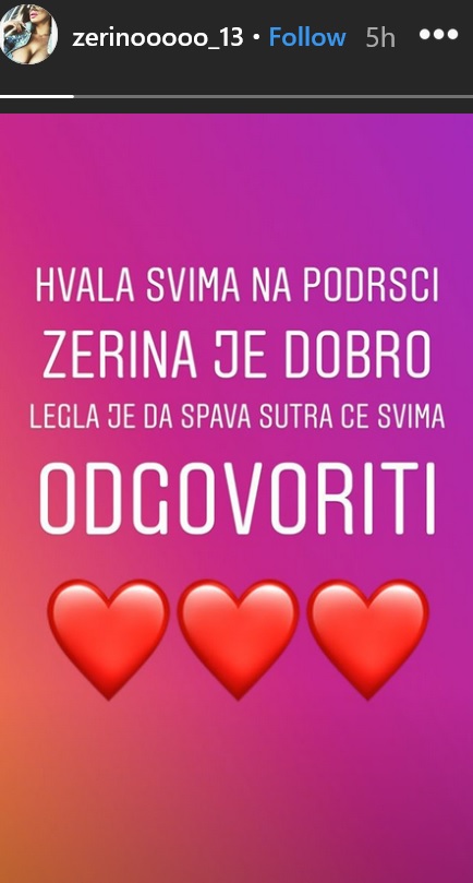 Objava Zerine Hećo