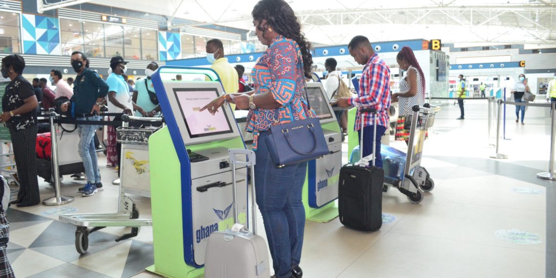 Self-service check-in at Kotoka International Airport begins