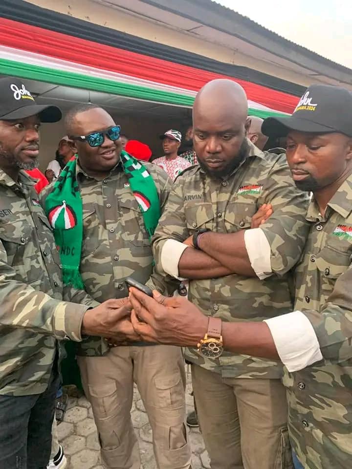 Police invite 8 NDC executives for wearing military camouflage during Mahama’s campaign