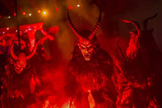 The Christmas Demon of Austria replaces cheer with terror