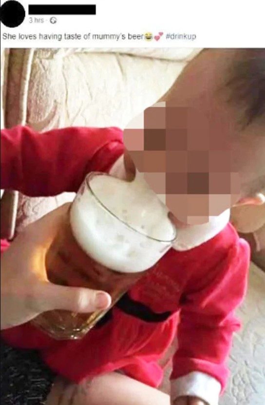 Képet töltött fel sört ivó kislányáról egy ausztrál anyuka - Blikk
