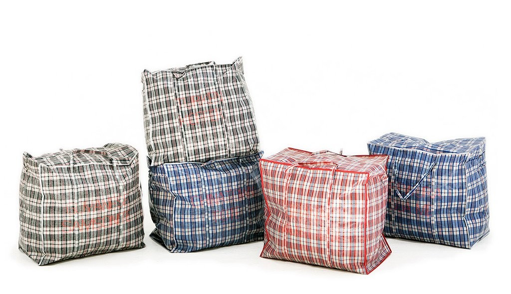 Why the checkered bags are called \"Ghana Must Go\"