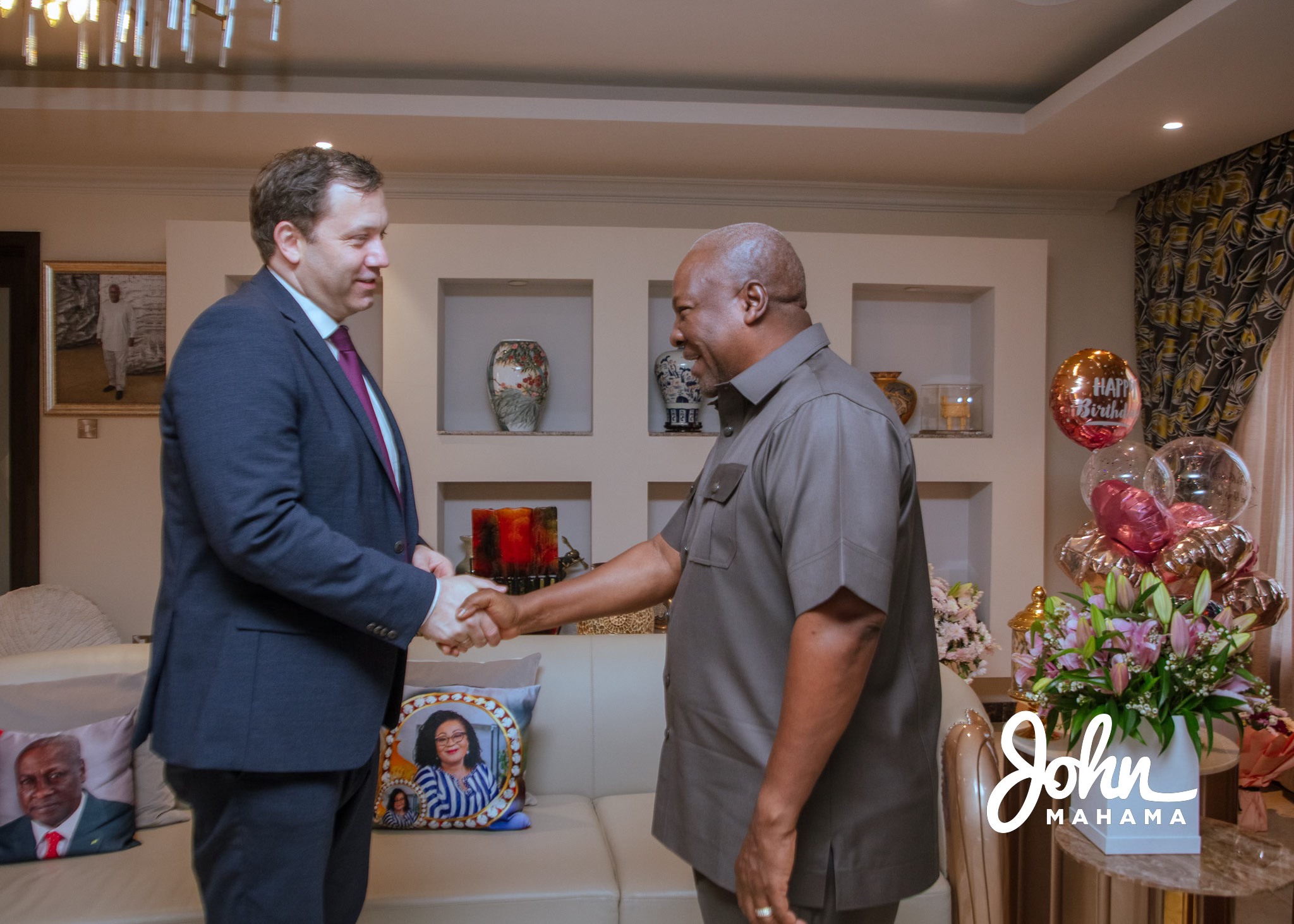 Mahama meets co-leader of German SPD party