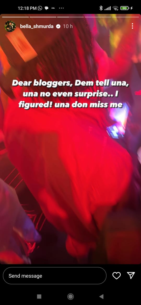 Bella Shmurda at a club going about business as usual