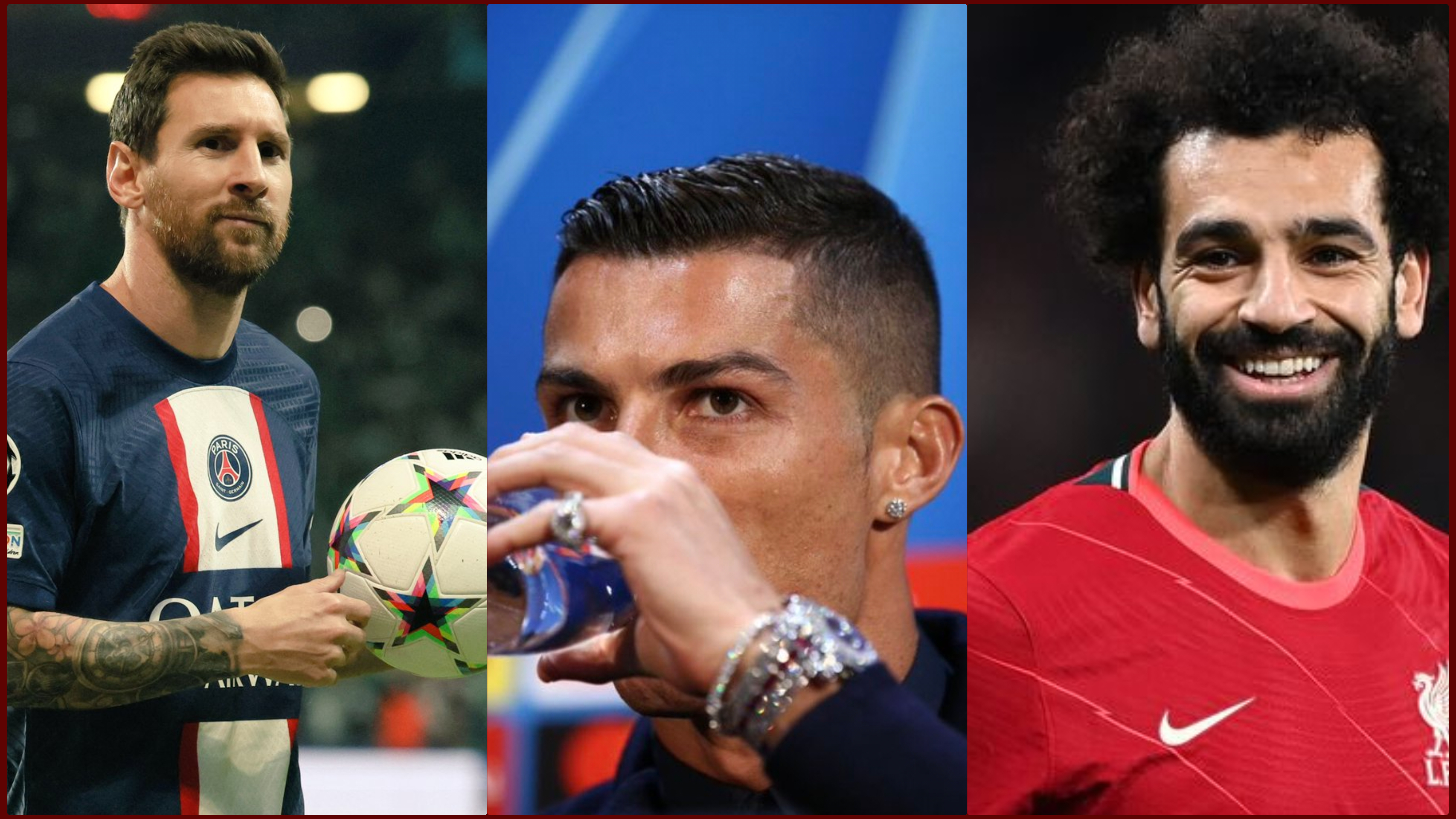 Mohamed Salah, Ronaldo and Messi are some of the most popular footballers in the world