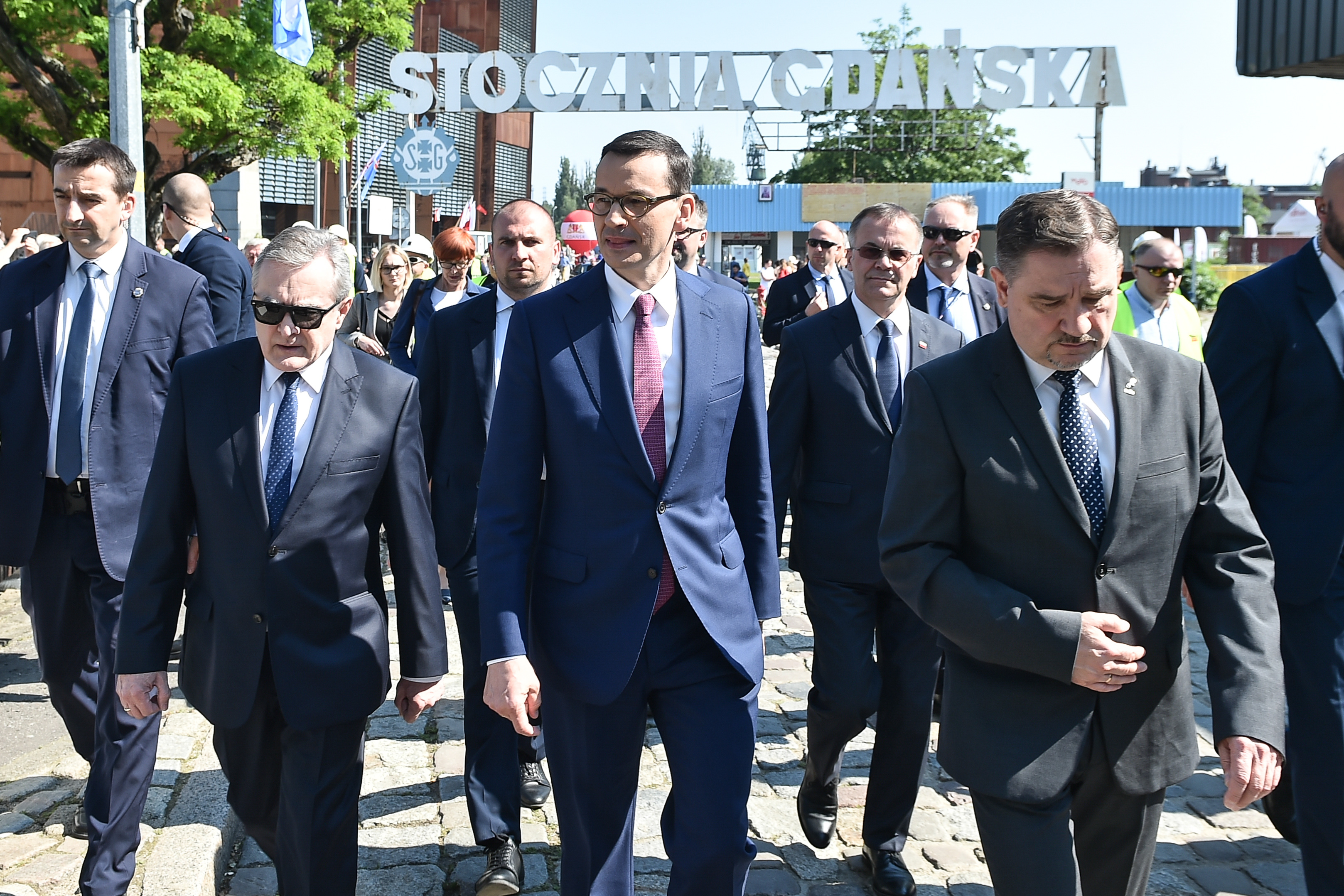 Aleksandra Dulkiewicz i Mateusz Morawiecki w Gdańsku ...