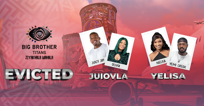 BBTitans: Olivia, Juicy Jay, Nelisa and Yemi Cregx get evicted