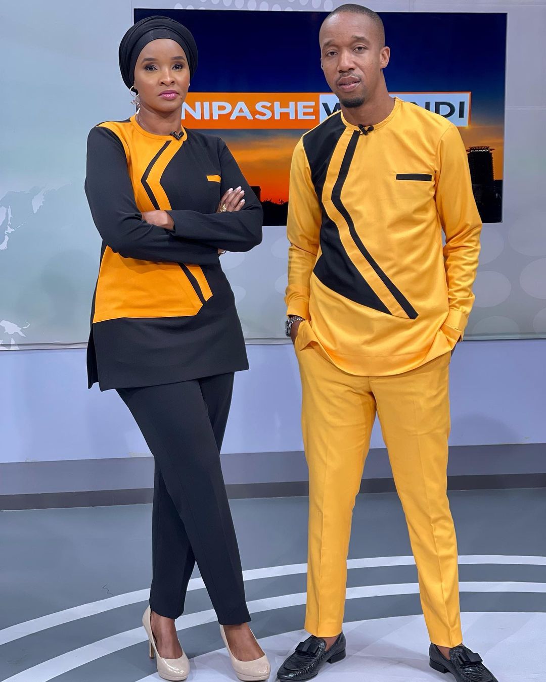 Rashid Abdalla & Lulu excite fans with beautiful coincidence on Live TV  (Video) | Pulselive Kenya