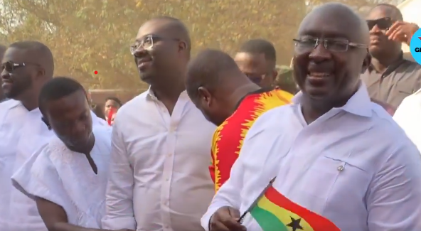 Bawumia, other NPP officials visit Akwaaba village to support Afua\'s Singathon