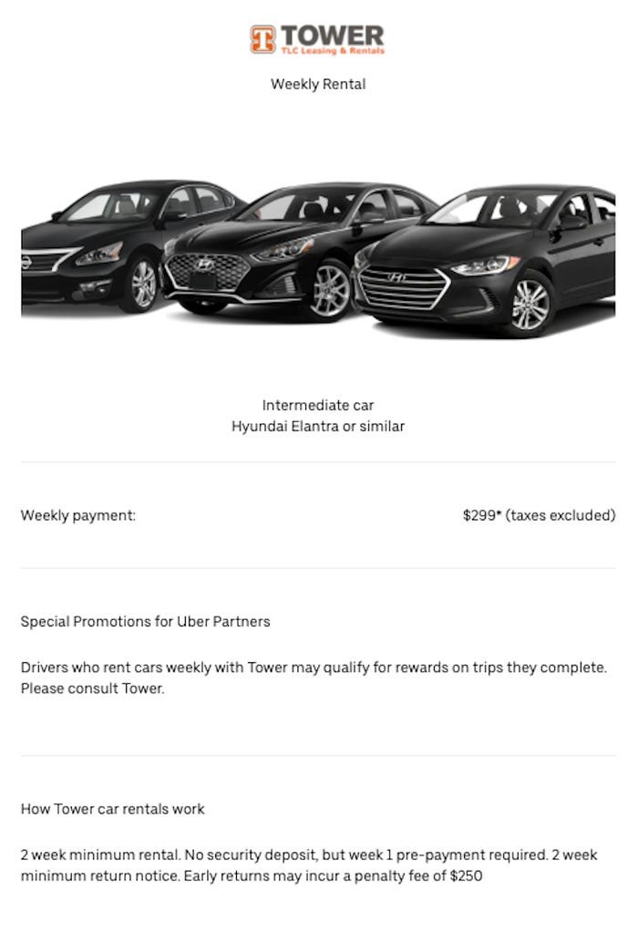 You can rent a car with Uber if you get approved as a driver but don't